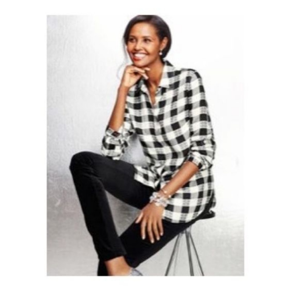 [Talbots] Buffalo Check Snowflake Button - image 5